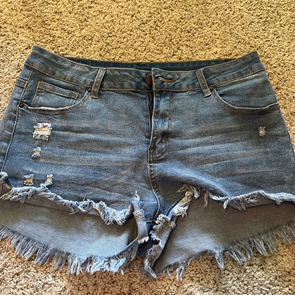 Jeans Denim Mid Rise Shorts